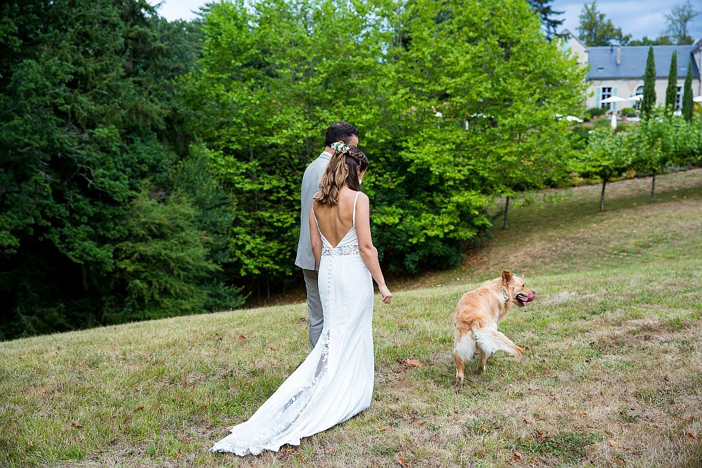 bride & groom at domaine le castelet